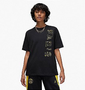 Camiseta Nike Feminina Jordan Paris Saint-Germain  Preta- DV2841