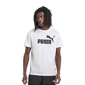 Camiseta Puma Masculina Ess Big Logo - Branca