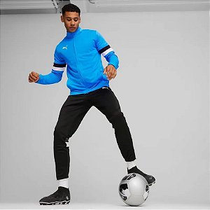 Agasalho Puma Masculino Team Rise Tracksuit - Azul/Preto