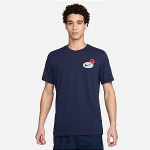 Camiseta Nike Masculina DRi- fit 3Mo- Azul Marinho FV8366