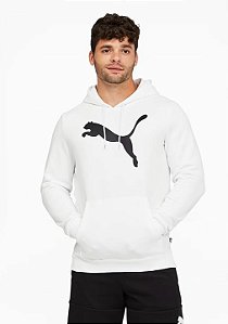 Moletom Puma Masculino Big Cat Logo Hoodie- Branco