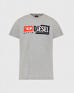 Camiseta Diesel Masculina  - Cinza