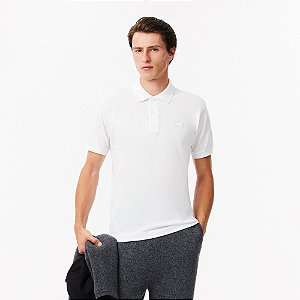 Polo Lacoste Masculina Clássic Fit  - Branca PH2856