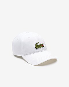 Boné Lacoste Masculino Big Croc 2024/25 - Branco  RK5796