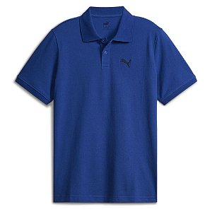 Polo Puma Masculina Ess Small Logo - Azul Royal