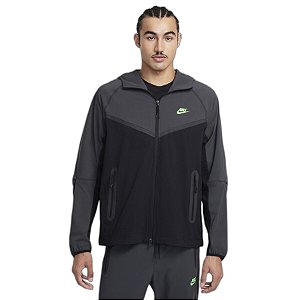 Jaqueta Nike Masculina Tech Windrunner- Preta/cinza HM7151