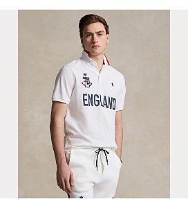 Polo Masculina Ralph Lauren Inglaterra- Branca