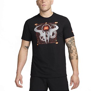 Camiseta Nike Masculina Dri-FIT Rafael Nadal -Preta FZ8113