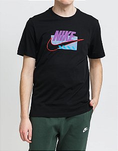 Camiseta Nike Masculina NSW Brandmarks- Preta HQ4914
