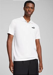 Polo Puma Masculina Ess. No. 1 Logo Jersey- Branca