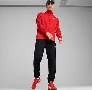Agasalho Puma Masculino Ess Poly Suit- Vermelho/preto