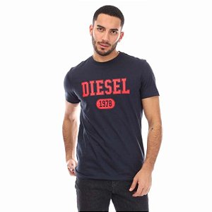 Camiseta Diesel Masculina- Azul Marinho 16848