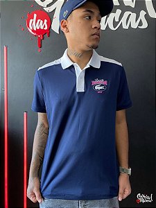 Polo Lacoste Masculina MIami Open- Azul marinho DH8647