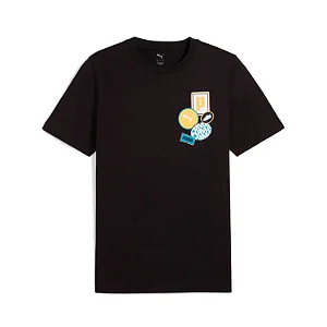 Camiseta Puma Masculina Graphics Icon Tee- Preta