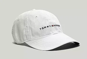 Boné Tommy Hilfiger Logo Masculino- Branco