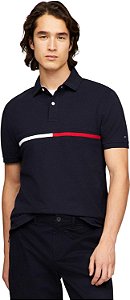 Polo Masculina Tommy Hilfiger- Azul Marinho