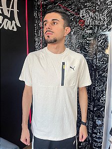 Camiseta Puma Masculina Pumatech -Bege