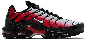 Tênis Nike Masculino Air Max Plus 'Pure Platinum University Red'- Vermelho/preto