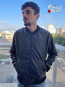 Jaqueta Masculina Bomber - Preta