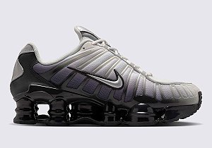 Tênis Nike Masculino Shox TL "Off Noir & Metallic Silver"- Branco/preto IB7705
