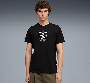 Camiseta Puma Masculina Scuderia Ferrari Sportswear - Preta 632785