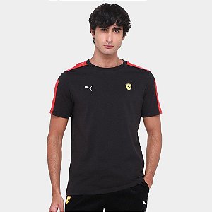 Camiseta Puma Masculina Scuderia Ferrari Race MT7 - Preta 630196