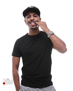Camiseta Masculina Ermek Label - Preta