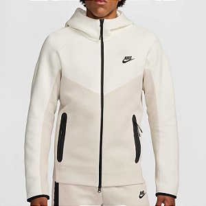 Moletom Nike Masculino Sportswear Tech Fleece Windrunner- Branco off White FB7921