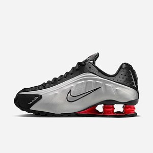 Tênis Nike Shox R4 Masculino Black Metallic Silver- AR3565