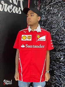 Polo Puma Masculina Puma Scuderia Ferrari Santander - Vermelha