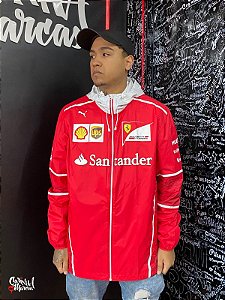 Jaqueta  Masculina Puma  Scuderia Ferrari Santander - Vermelha