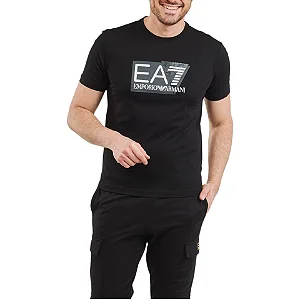 Camiseta Masculina EA7 Emporio Armani Jersey - Preta