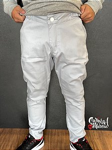 Calça Masculina Boxer Jeans Crop Alfaiataria Regulador- Azul bb