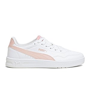 Tênis Puma  Feminino Court Lally - Branco/Rosa 404439