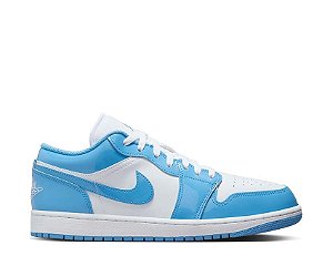 Tênis Masculino Nike Air Jordan 1 Low Se Legend Blue- Branco/azul - FZ2138