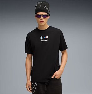 Camiseta  Puma Masculina BMW M Motorsport Essentials Logo - Preta 633055