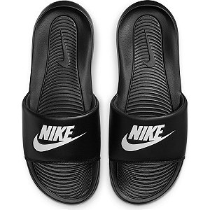 Chinelo Nike Victori One Slide Masculino - Preto + Branco CN9675