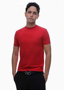 Camiseta Masculina Ermek Label - Vermelha
