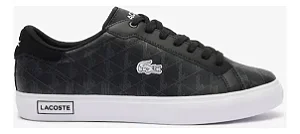 Tênis  Lacoste Masculino Powercourt  Monograma - Preto