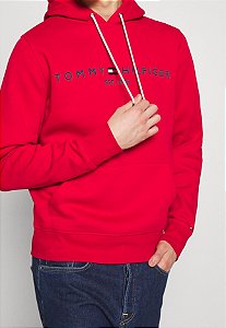 Moletom Tommy Hilfiger Masculino -Vermelho