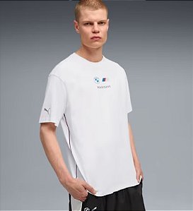 Camiseta Puma Masculina BMW M Motorsport Essentials Logo - Branca 633055