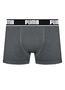 Cueca Puma Masculina Box Cotton - cinza  (598)
