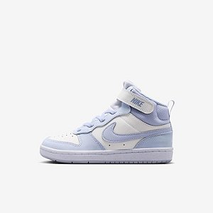 Tênis Nike  Feminino Court Borough Mid 2 -  Branco / lilás CD7782