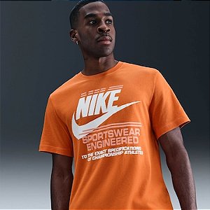 Camiseta Nike Masculina Sportswear 6MO Futura - Laranja HQ9157893
