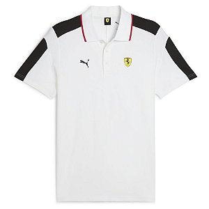 Polo Puma Masculina Ferrari Race  - Branca  630197
