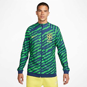 Jaqueta  Masculina Nike Brasil Academy Pro - Verde/azul DR9018