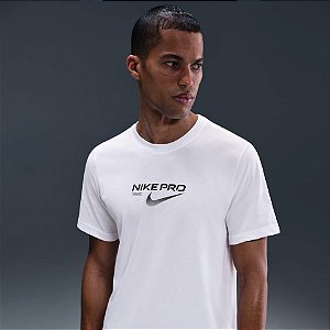 Camiseta Masculina Dri-FIT Nike Pro Training - Branca HV4131100