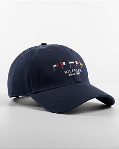 Boné Tommy Hilfiger  Bandeira Náutica - Azul Marinho