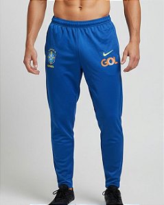 Calça Nike Masculina Seleção Brasileira - Azul ( ZÍPER NA BARRA/ ESTRELAS do PENTA)
