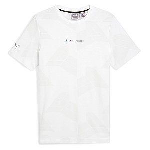 Camiseta Puma Masculina BMW M Motorsport Jacquard-  Branca 627464